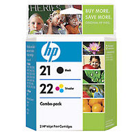 ..OEM HP C9509FN (HP 21/22) Black/Tri-Color, Combo Pack, Inkjet Printer Cartridges