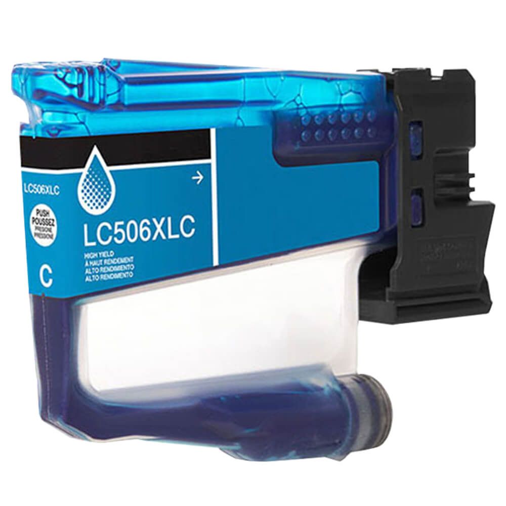 .Brother LC506XLC Cyan Hi-Yield Compatible Ink Cartridged (1,500 page yeild)