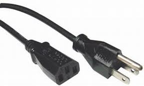 Used Generic 23513 Printer / Computer Power Cord, 3-conductor, 110-120V