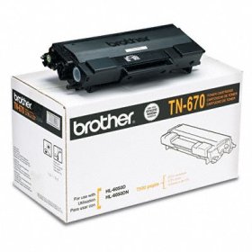 ..OEM Brother TN-670 Black Toner Cartridge (7,500 page yield)
