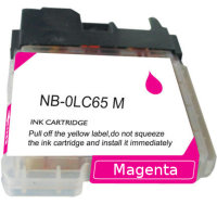 .Brother LC-65HYM Magenta, Hi-Yield, Compatible Inkjet Cartridge (750 page yield)