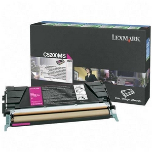 ..OEM Lexmark C5200MS Magenta, Return Program, Toner Cartridge (1,500 page yield)