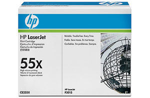 ..OEM HP CE255X (HP 55X) Black, Hi-Yield, Toner Printer Cartridge (12,000 page yield)