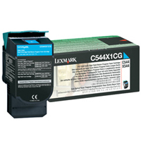 ..OEM Lexmark C544X1CG Cyan, Extra Hi-Yield, Return Program, Toner Cartridge (4,000 page yield)