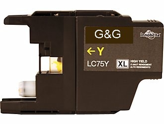 .Brother LC-75Y Yellow Compatible Ink Cartridge (600 page yield)