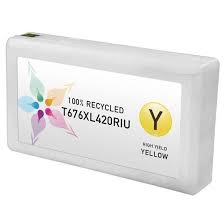 Epson T676XL420 Yellow, Hi-Yield, Remanufactured Ink Cartridge