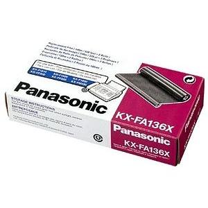 ..OEM Panasonic KX-FA136 Black, 2 Pack, Fax Machine Film Roll Refills (330 X 2 page yield)