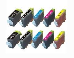 .Canon PGI-5/CLI-8 Combo (4BK/2C/2M/2Y) Compatible Inkjet Cartridges