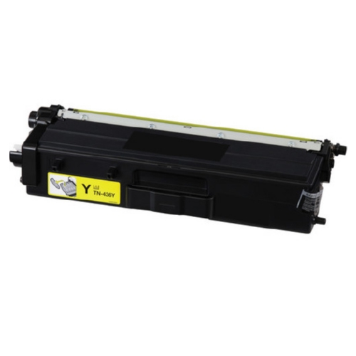 Brother TN-436Y Yellow, Hi-Yield, Remanfactured Toner Cartridge (6,500 page yield)