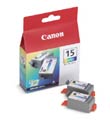 ..OEM Canon 8191A003 (BCI-15) Tri-Color, 2-Pack, Inkjet Printer Cartridge (350 X 2 page yield)