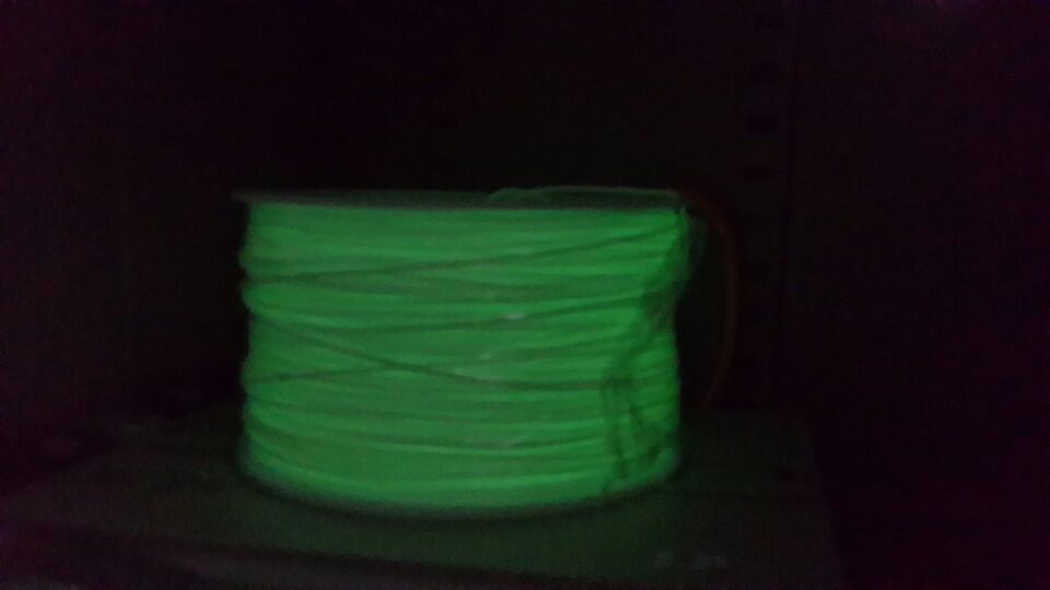 Glow in Dark Green 3D Printing 1.75mm PLA Filament Roll