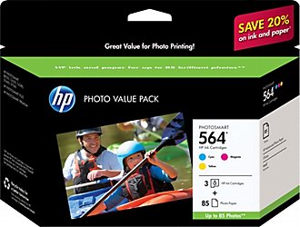 ..OEM HP CD994FN (HP 564) Photo Value Pack, CMY, Inkjet Cartridges (300 x 3 page yield)