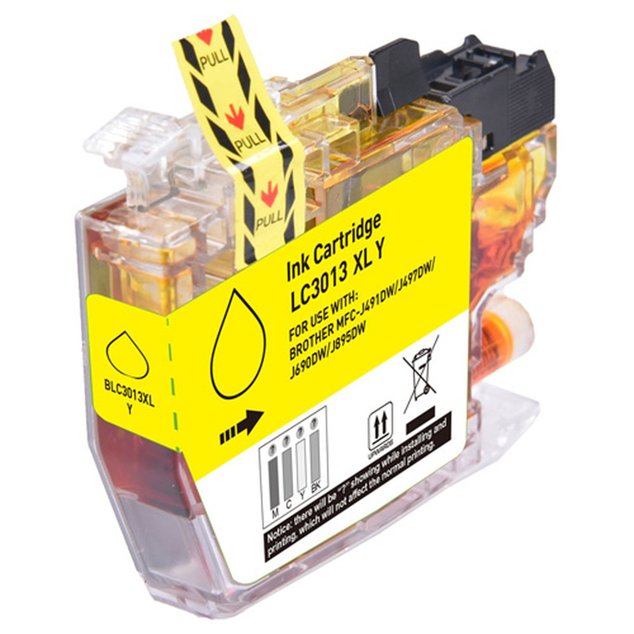 .Brother LC-3013Y Yellow Compatible Ink Cartridge (400 page yield)