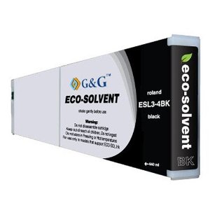 .Roland ESL3-4 Black Compatible Eco-Sol MAX ink cartridge (440 ml)