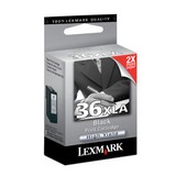 ..OEM Lexmark 18C2190 (#36XLA) Black, Hi-Yield, Printer Inkjet Cartridge (475 page yield)