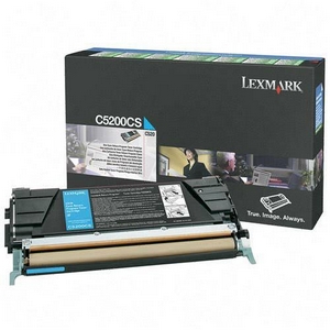 ..OEM Lexmark C5200CS Cyan, Return Program, Toner Cartridge (1,500 page yield)