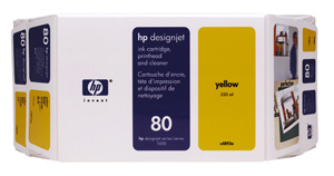 ..OEM HP C4893A (HP 80) Yellow, Value Pack, Print Cartridge