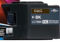 .Brother LC-79BK Black, Hi-Yield, Compatible Ink Cartridge (2,400 page yield)