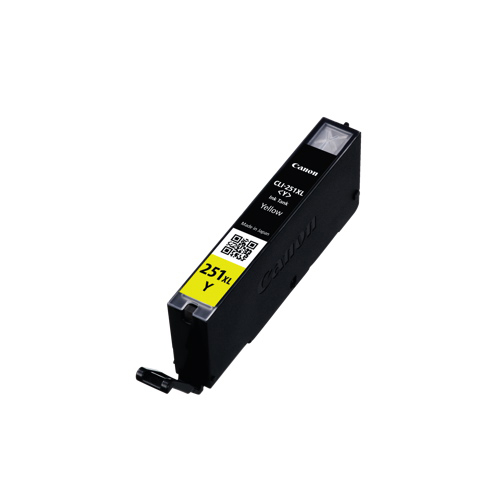 .Canon 6451B001 (CLI-251XL) Yellow, Hi-Yield, Compatible Ink Tank (600 page yield)