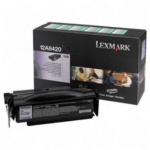 ..OEM Lexmark 12A8420 Black, Return Program, Toner Cartridge (6,000 page yield)