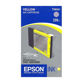 ..OEM Epson T563400 Yellow, Hi-Yield, Inkjet Cartridge, 220 ml