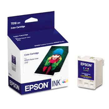 ..OEM Epson T018201 Tri-Color Ink Cartridge (300 page yield)