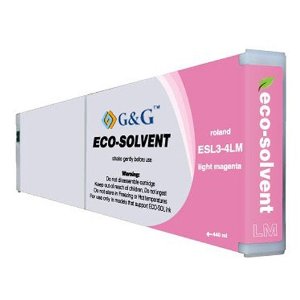 .Roland ESL3-4 Light Magenta Compatible Eco-Sol MAX ink cartridge (440 ml)