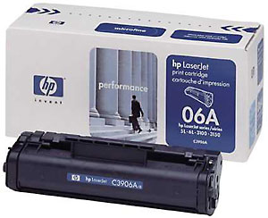 ..OEM HP C3906A (HP 06A) Black Laser Print Cartridge (2,500 page yield)