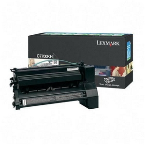 ..OEM Lexmark C7700KH Black, Hi-Yield, Return Program, Print Cartridge (10,000 page yield)