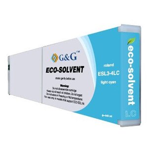 .Roland ESL3-4 Light Cyan Compatible Eco-Sol MAX ink cartridge (440 ml)