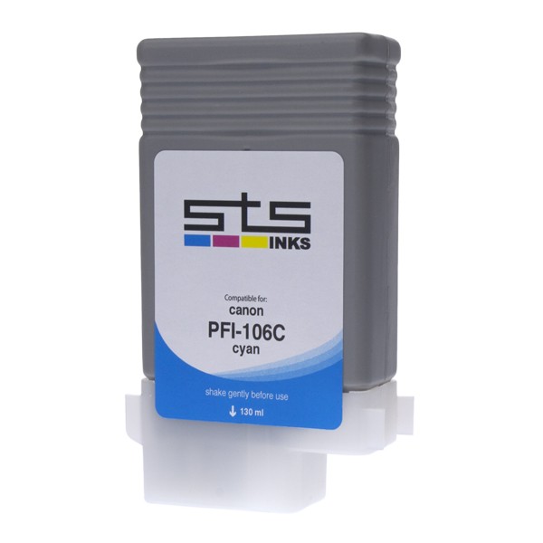 .Canon PFI-106C Cyan Compatible Pigment Ink Cartridge (130 ml)