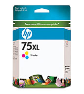 ..OEM HP CB338WN (HP 75XL) Tri-Color, Hi-Yield, Printer Inkjet Cartridge (520 page yield)